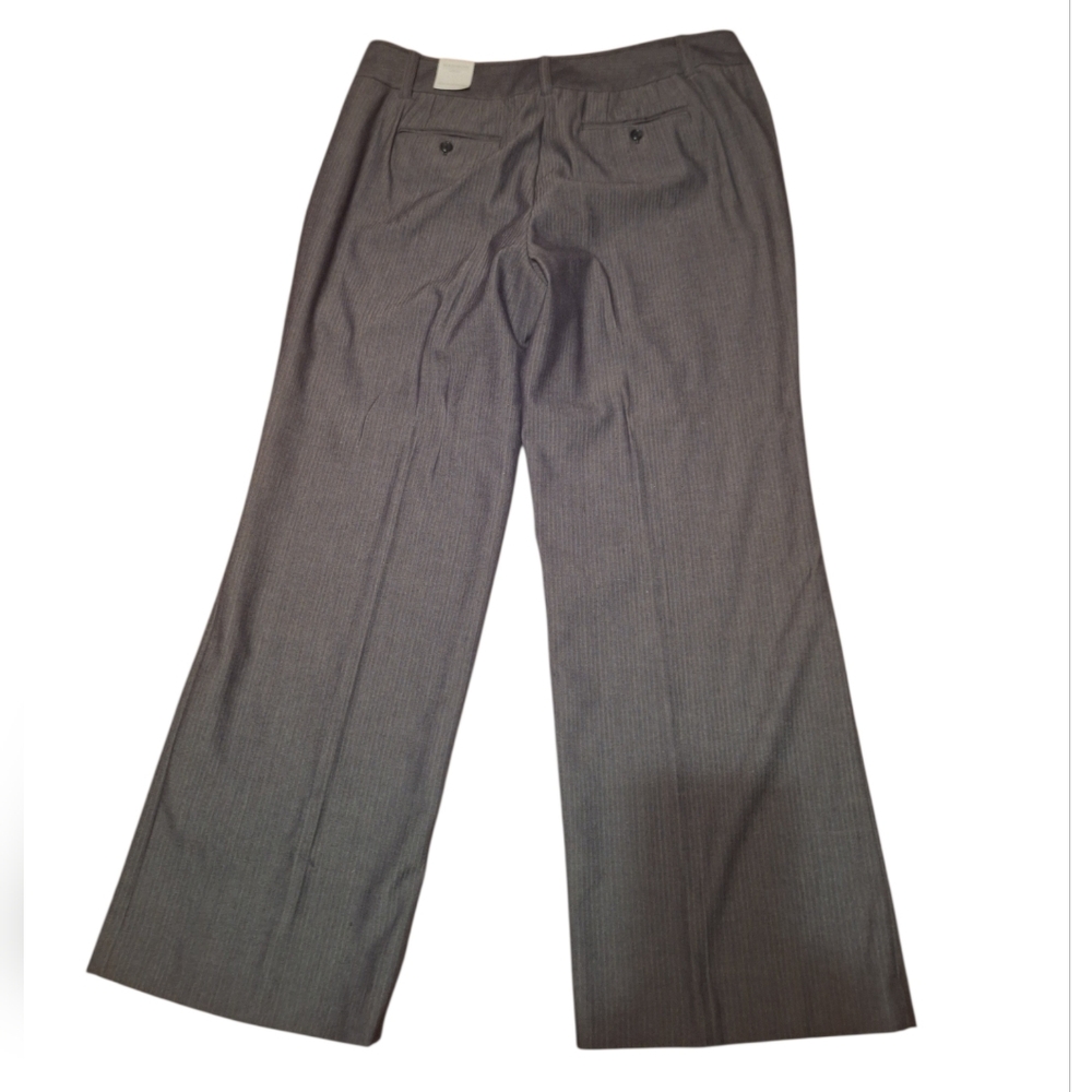 Madison Gray Wide-Leg Career Dress Pants 18W NWT Preppy Office Gray Boss Lady